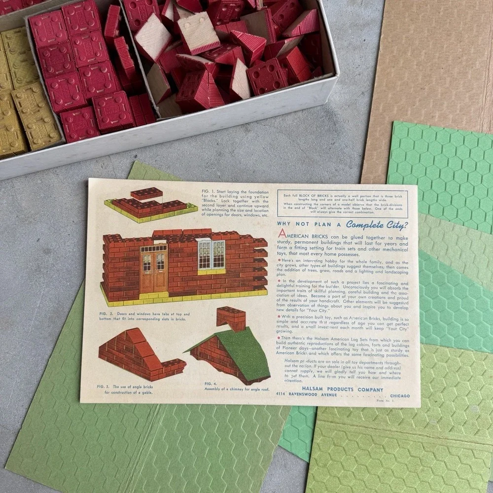 VINTAGE HALSAM AMERICAN BRICKS NO. 60/1 & 60/2 - Picture 7 of 15